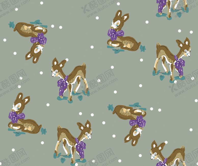 编号：33864110120527516770【酷图网】源文件下载-麋鹿蓝底