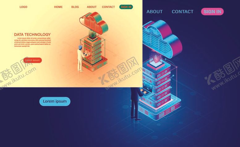 编号：45510112041713253130【酷图网】源文件下载-云计算网页登录