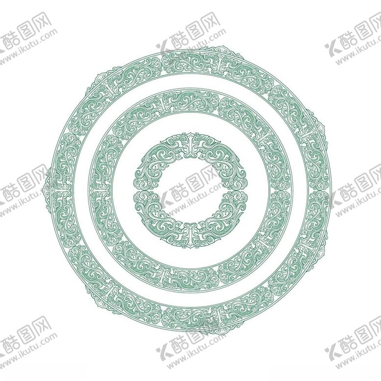 编号：99415905250125577022【酷图网】源文件下载-中国传统青铜花纹花边边框无缝