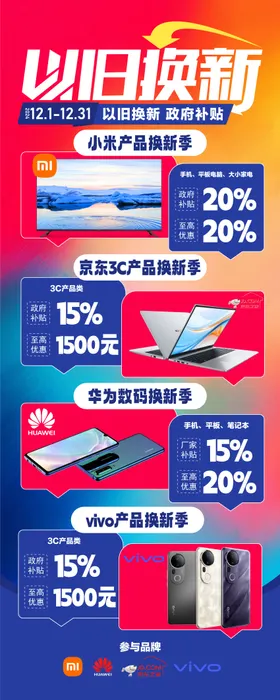 数码合集国补商场立牌水牌