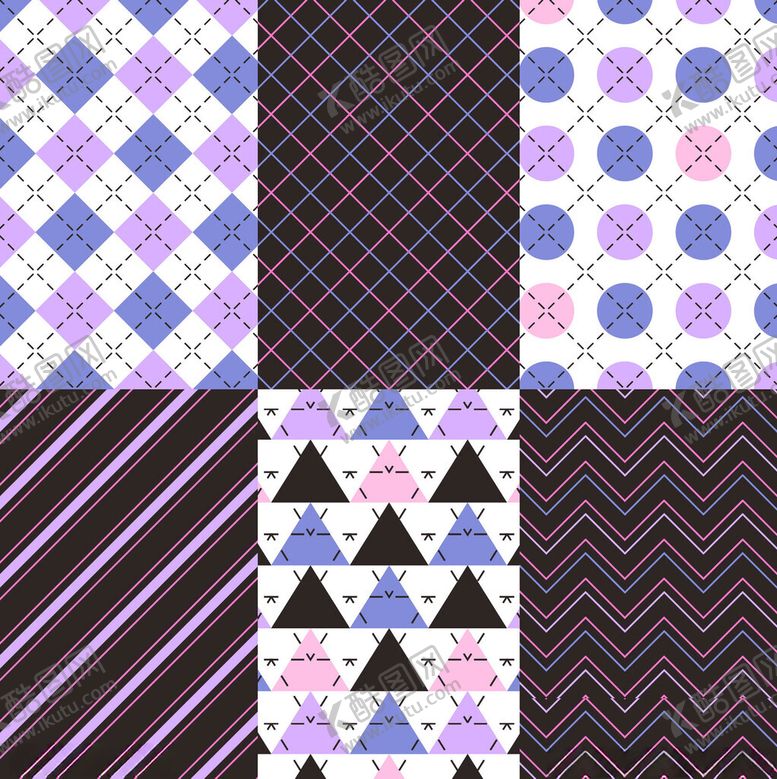 编号：40769311181944236795【酷图网】源文件下载-多样几何图案拼接纹理