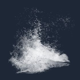 白色水花透明水花波浪