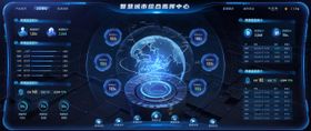 智慧主视觉可视化大屏UI设计