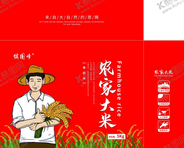 编号：42196902261329281141【酷图网】源文件下载-通用农家大米包装箱礼盒