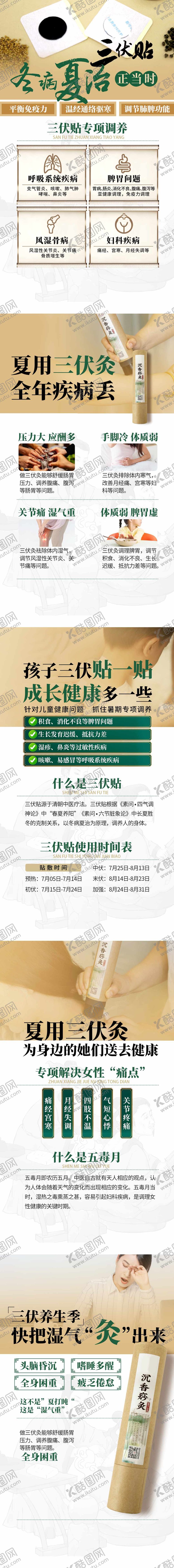 编号：53685107011005509902【酷图网】源文件下载-三伏贴系列海报
