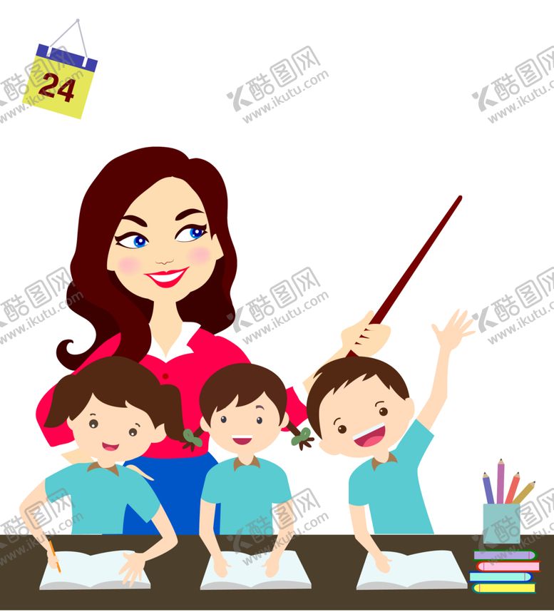 编号：95932507051302266473【酷图网】源文件下载-卡通老师