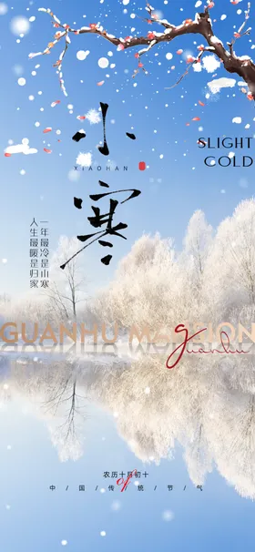 地产小寒大寒海报