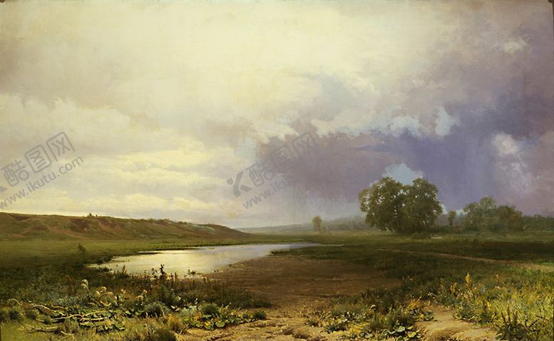 编号：72234809191428122801【酷图网】源文件下载-希施金树林风景油画