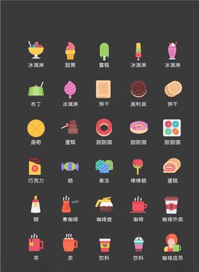 美食图标食品图标餐饮图标