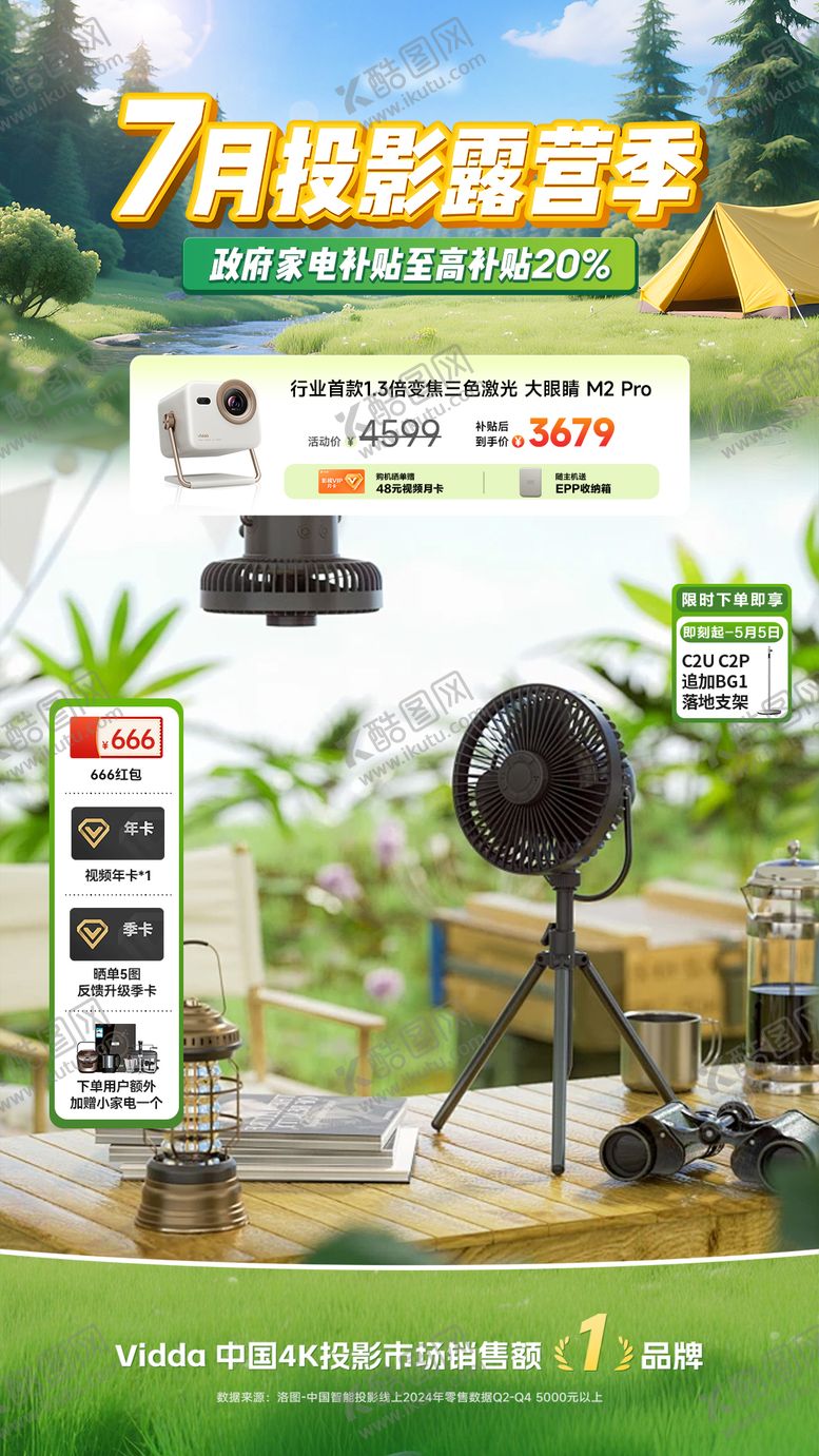 编号：54235204081448179714【酷图网】源文件下载-春夏露营季直播贴片