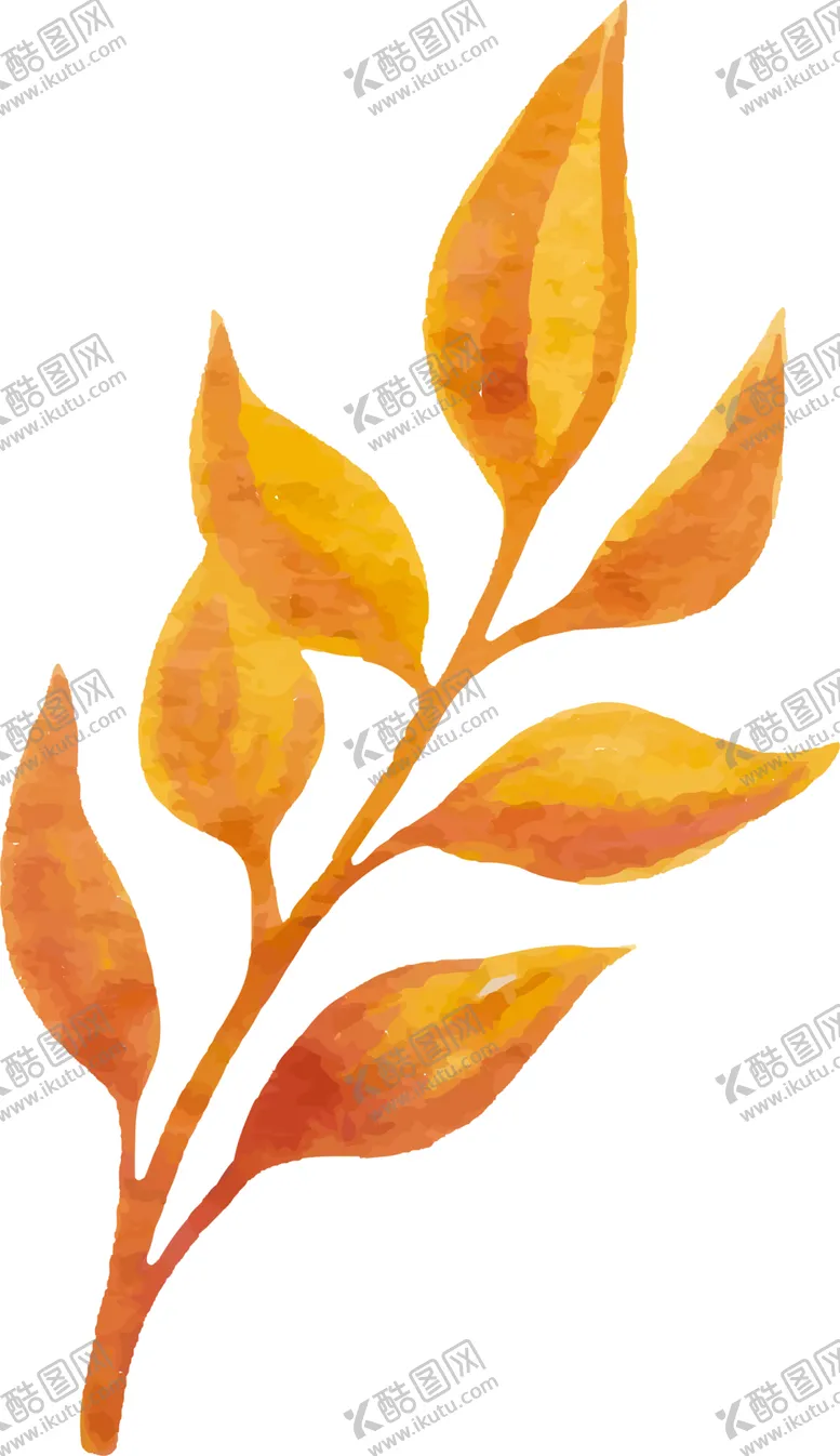 编号：98619706250057332164【酷图网】源文件下载-水彩植物