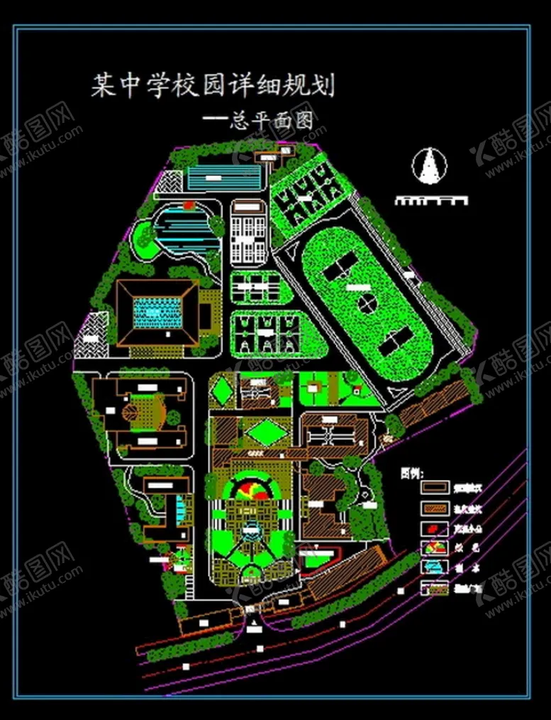 编号：41170610280802382433【酷图网】源文件下载-学校平面图