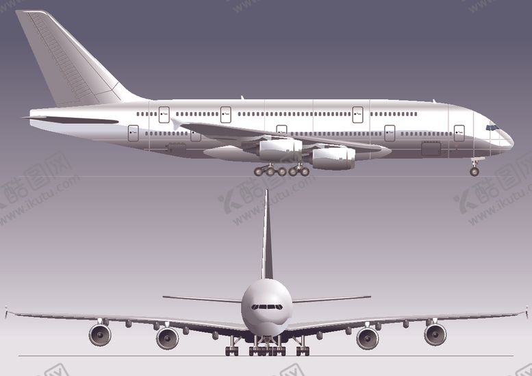编号：58930810100045509060【酷图网】源文件下载-卡通造型民航客机飞机图片