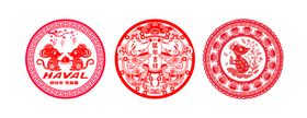 鼠年剪纸
