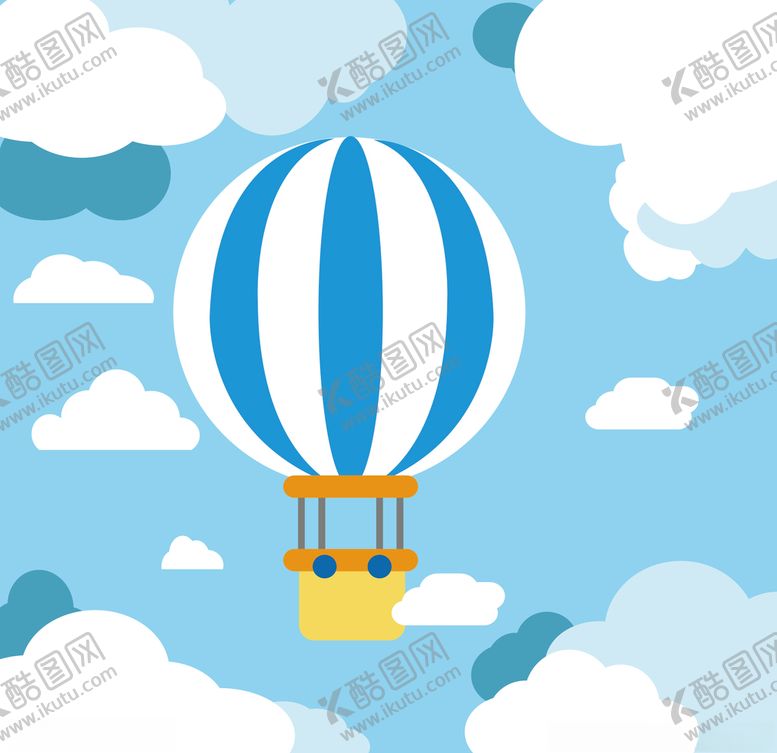 编号：80651005091226109616【酷图网】源文件下载-热气球插画