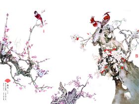 花鸟背景墙