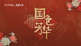 国色芳华医美沙龙会主背景