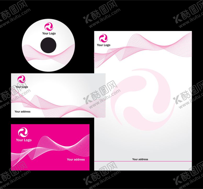 编号：57272311020937366450【酷图网】源文件下载-粉色系企业品牌视觉设计