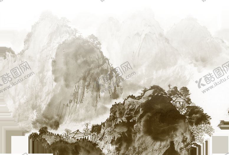 编号：27328706261516536218【酷图网】源文件下载-中国风山水水墨画