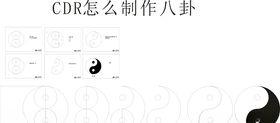 CDR怎么制作八卦