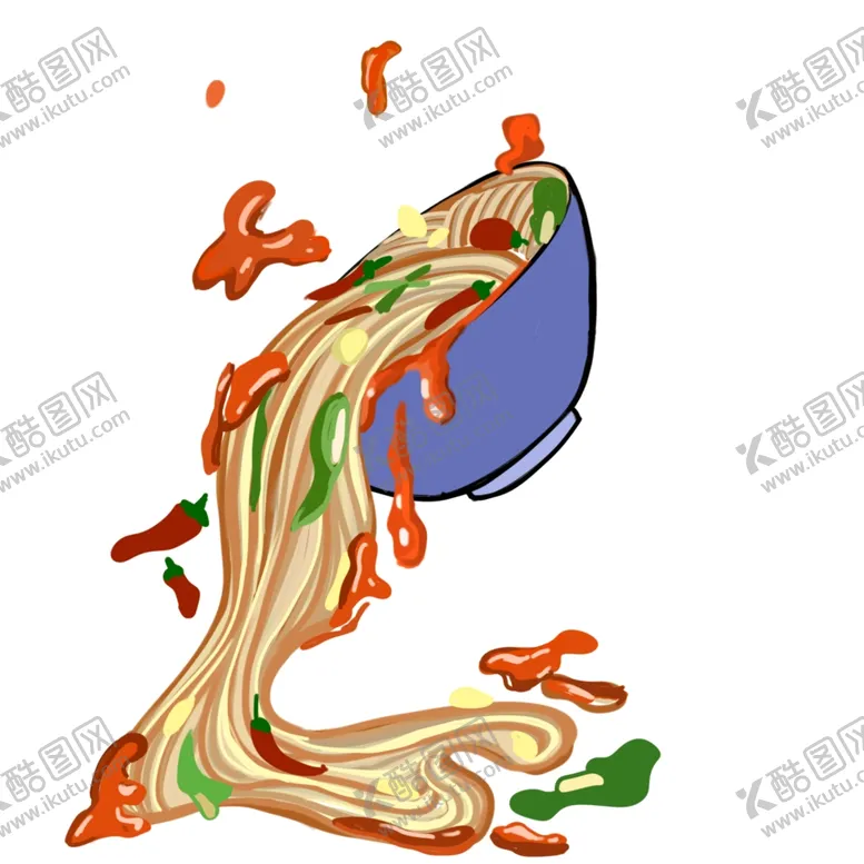 编号：81368901141325302963【酷图网】源文件下载-香辣牛肉面插画设计与原创