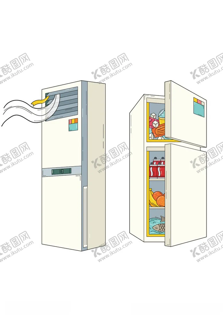 编号：64131402180908278464【酷图网】源文件下载-冰箱