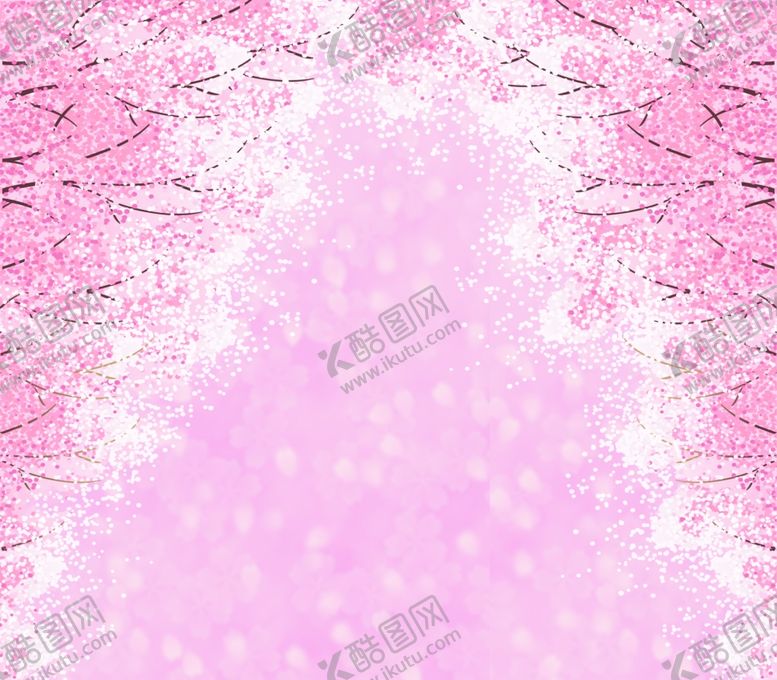 编号：29337209182059462430【酷图网】源文件下载-粉色樱花婚礼背景