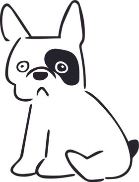 法国斗牛犬绘画