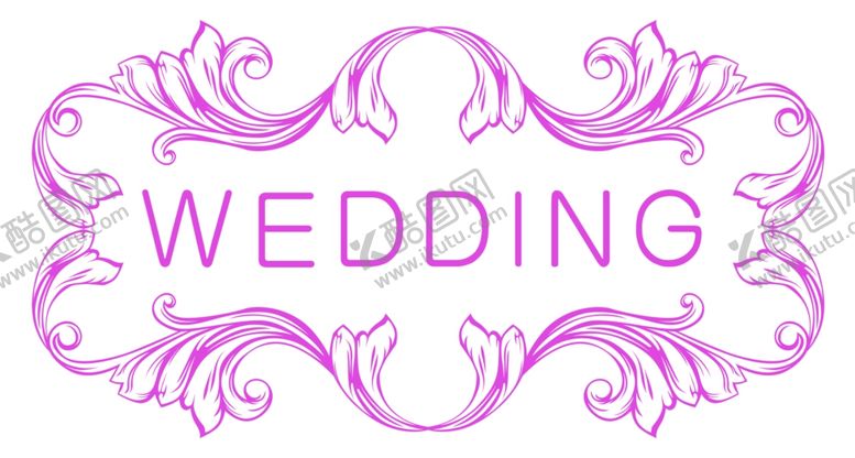 编号：96491910062235268678【酷图网】源文件下载-粉色婚礼WEDDING主题牌