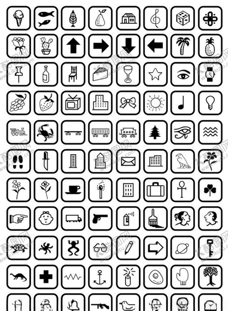 编号：99791410292218095884【酷图网】源文件下载-各种矢量小图标