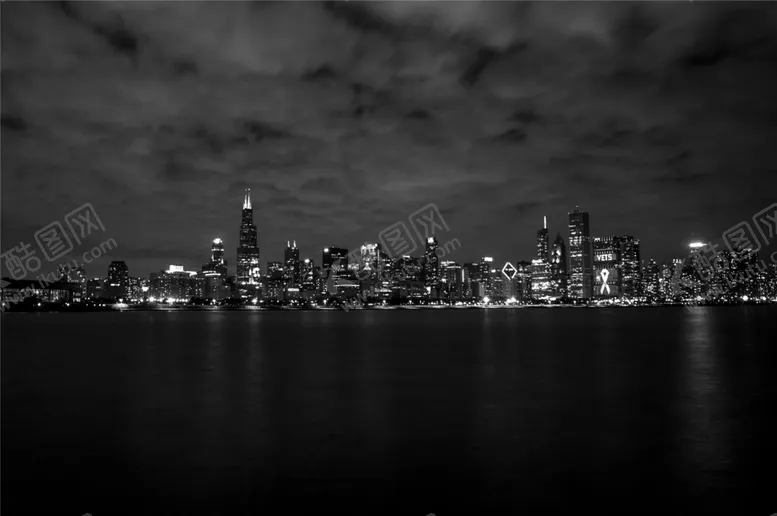 编号：56597409220821396464【酷图网】源文件下载-夜晚江面城市倒影湖面夜景