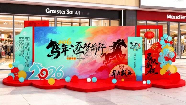 编号：97621204011752524544【酷图网】源文件下载-马年美陈