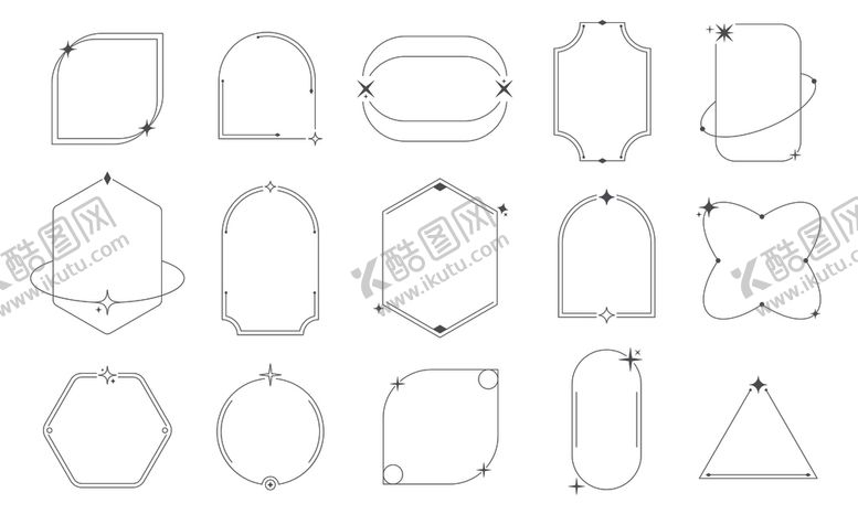 编号：63277504212118307998【酷图网】源文件下载-几何边框线条