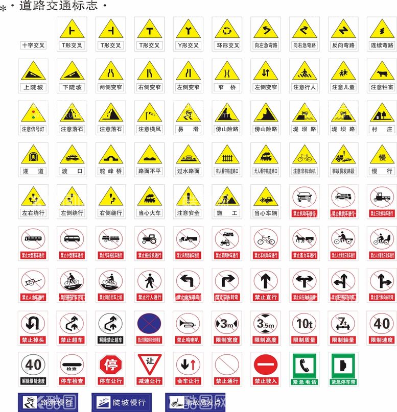 编号：36888111031823198648【酷图网】源文件下载-道路交通标识