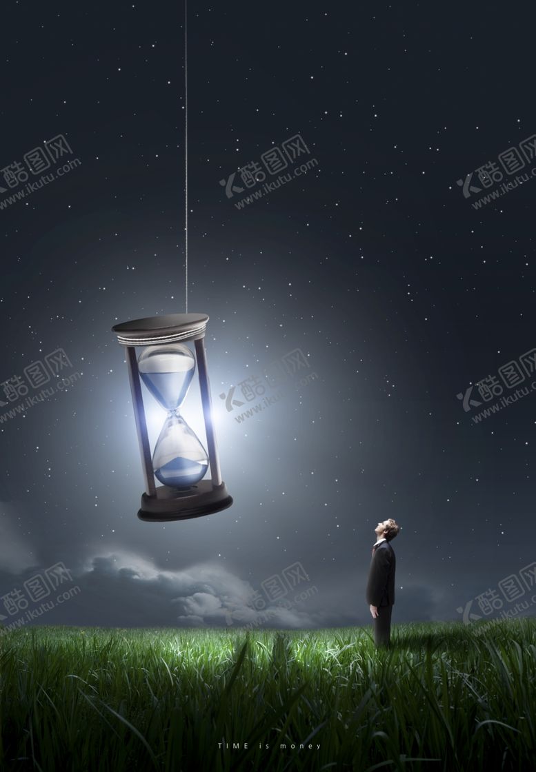 编号：50647707032353286784【酷图网】源文件下载-创意时间与天空成合背景