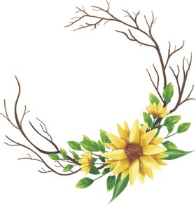 手绘花边框