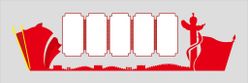 党建造型精神堡垒雕塑文化墙