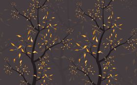 树枝电视背景墙