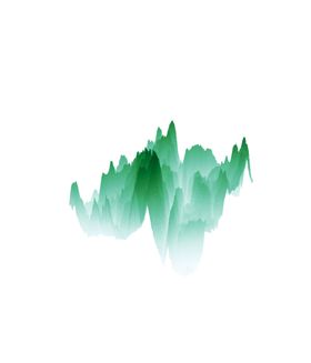 抽象山峰水墨迷雾梦幻泼墨