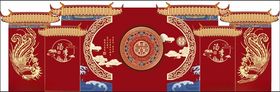 中式传统建筑屋檐装饰中式婚礼