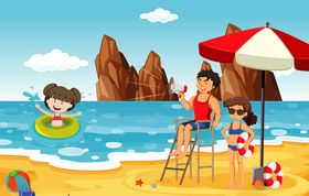 夏日海滩