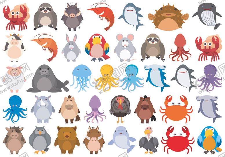 编号：30670709230922209551【酷图网】源文件下载-矢量动物素材