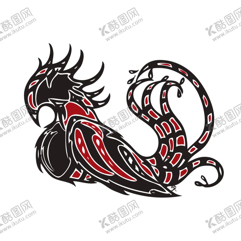 编号：43280306290757552373【酷图网】源文件下载-手绘水彩凤凰