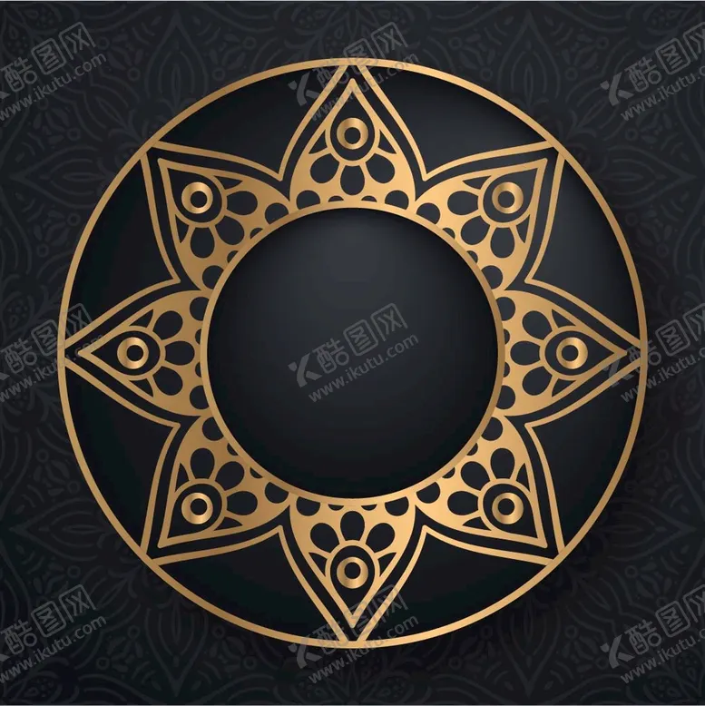 编号：60829411170350184165【酷图网】源文件下载-金色古典花纹