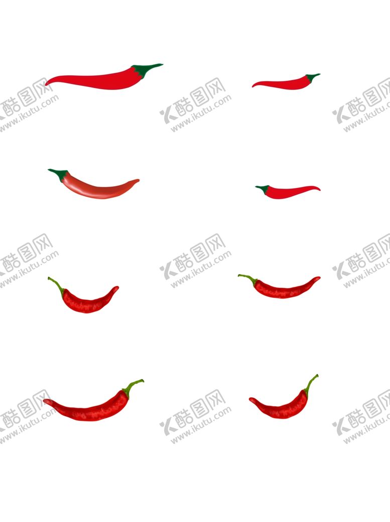 编号：56170907141739458305【酷图网】源文件下载-矢量艺术红色辣椒