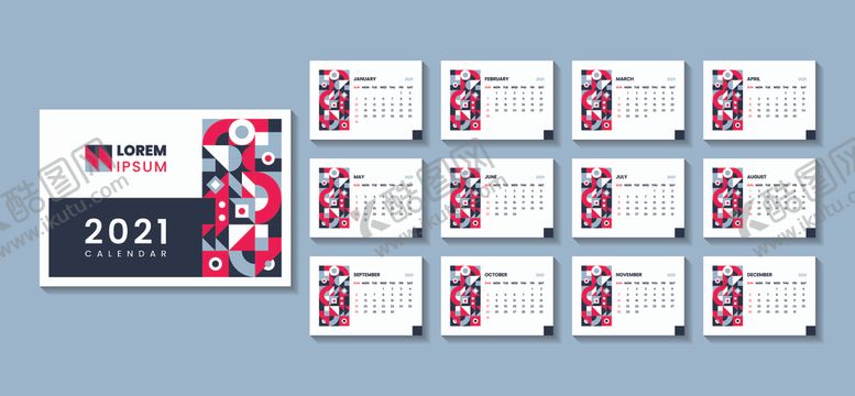 编号：89835009231106052832【酷图网】源文件下载-2021年日历