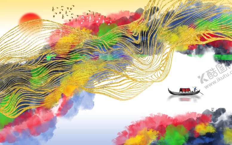 编号：60671805181637594996【酷图网】源文件下载-三联画