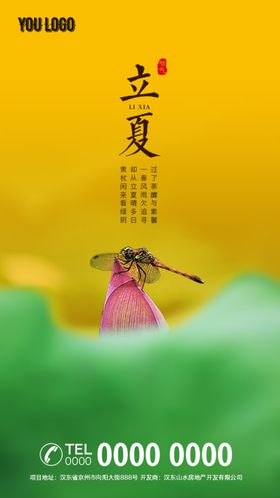 立夏展板海报