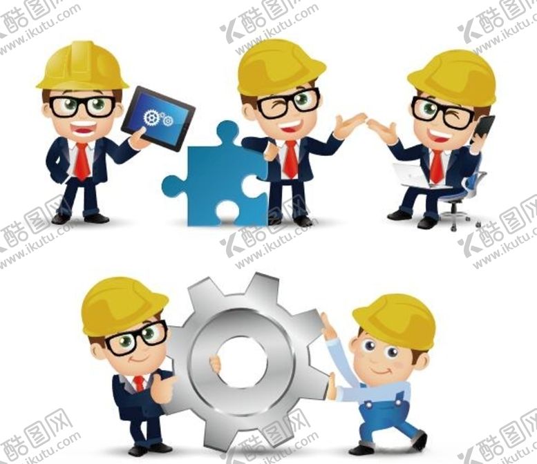 编号：41276109282046533687【酷图网】源文件下载-建筑师卡通图