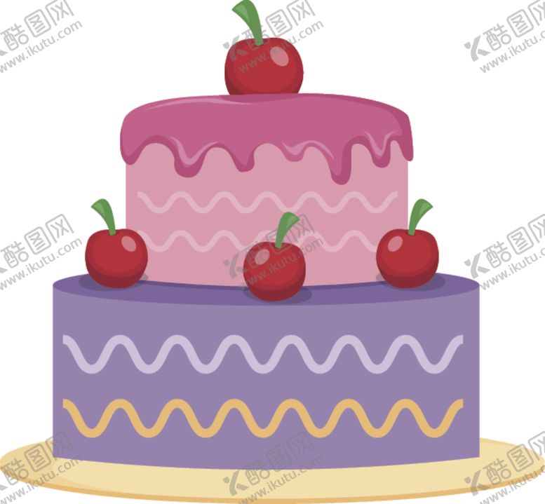 编号：59642810080334337723【酷图网】源文件下载-生日蛋糕